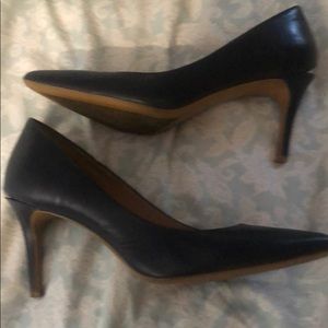 Calvin Klein Gayle Pump-Navy Leather-Size 8